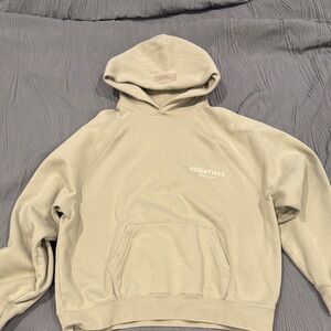 Fear of God Essentials Hoodie - Men's Medium - Light Green / Sage